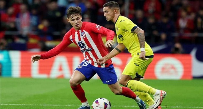 أتلتيكو مدريد في اختبار قوي أمام فياريال بالدوري الإسباني