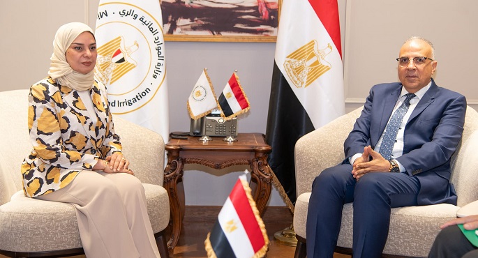 بالصور.. وزير الرى يلتقى سفيرة مملكة البحرين في مصر لمناقشة سُبل تعزيز التعاون بين مصر والبحرين