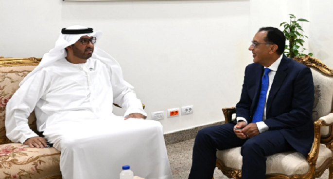 بالصور.. رئيس الوزراء ووزير الصناعة الإماراتي يتفقان على سرعة تفعيل مشروعات مشتركة