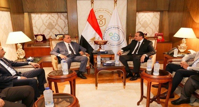 بالصور.. رئيس هيئة الرعاية الصحية يلتقي نقيب المحامين ورئيس اتحاد المحامين العرب لبحث سبل التعاون المشترك