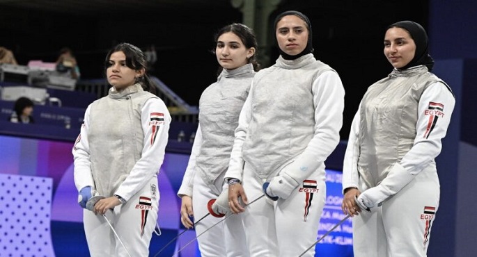 منتخب مصر لسيدات سلاح الشيش يحقق المركز الثامن في أولمبياد باريس