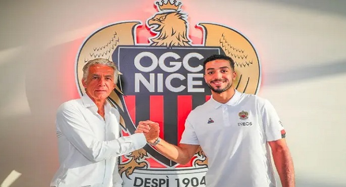 نيس يعلن ضم محمد عبد المنعم لاعب الأهلي