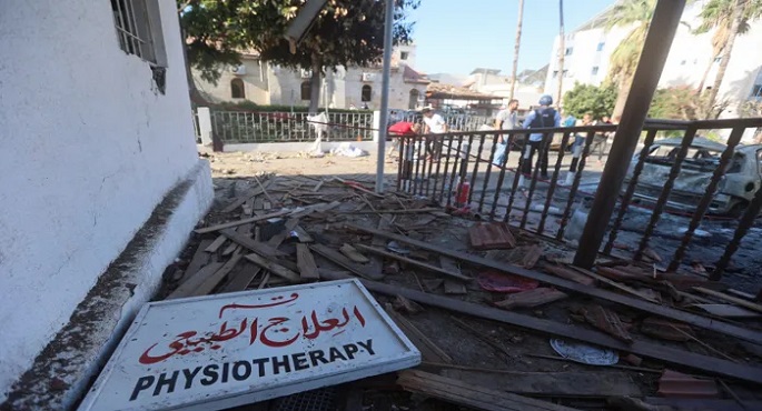 شهيدان في قصف للاحتلال الإسرائيلي على محيط مستشفى المعمداني بوسط غزة