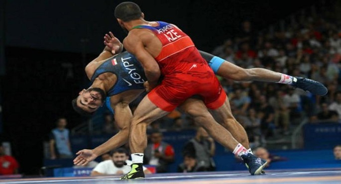 كيشو يخرج من دور الـ 16 للمصارعة أمام لاعب أذربيجان لعدم التكافؤ
