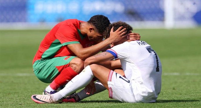 منتخب المغرب يحقق إنجازا ويتأهل لنصف نهائي أولمبياد باريس بفوزه الكبير على أمريكا 4-0