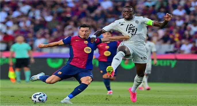 موناكو يهزم برشلونة 3-0 ويتوّج بكأس خوان جامبر الودي