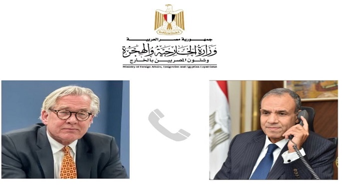وزير الخارجية يتلقى إتصالاً من المنسق الأممي الخاص لعملية السلام في الشرق الأوسط