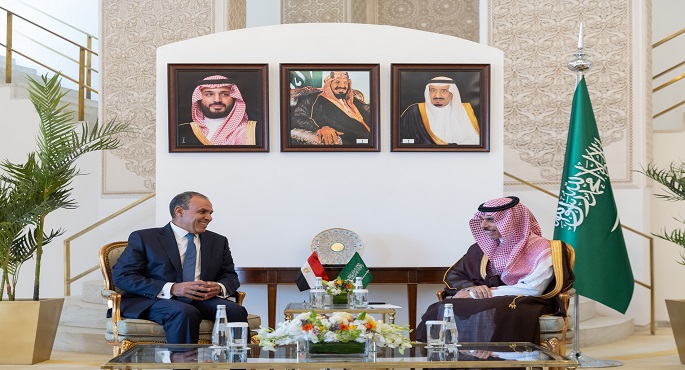 وزير الخارجية يبحث مع نظيره السعودي تعزيز العلاقات بين البلدين وجهود وقف إطلاق النار في غزة