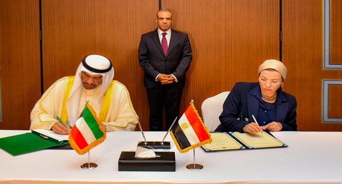بالصور.. وزيرة البيئة ووزير الخارجية الكويتي يوقعان مذكرة تفاهم للتعاون المشترك بين البلدين في مجال حماية البيئة