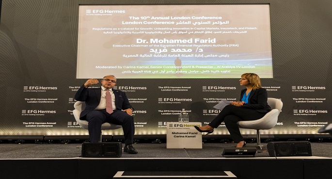 بالصور.. رئيس هيئة الرقابة المالية يشارك في مؤتمر إي اف جي هيرميس الاستثماري في لندن