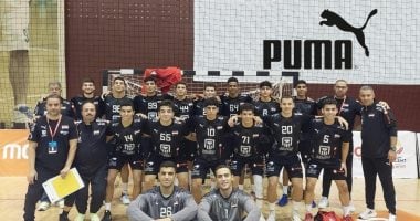 منتخب ناشئى اليد 2006 فى مواجهة غينيا بضربة بداية بطولة أفريقيا