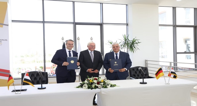 بالصور .. وزير التعليم العالي والرئيس الألماني يشهدان الافتتاح الرسمي للجامعة الدولية الألمانية بالعاصمة الإدراية الجديدة