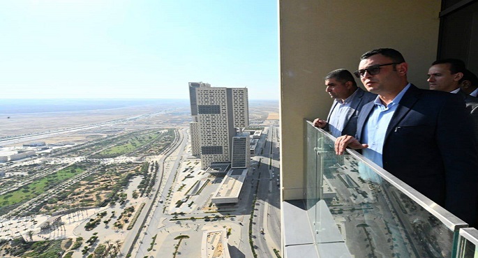 بالصور .. وزير الإسكان يتفقد موقف تنفيذ أعمال التشطيبات بأبراج منطقة الأعمال المركزية بالعاصمة الإدارية الجديدة