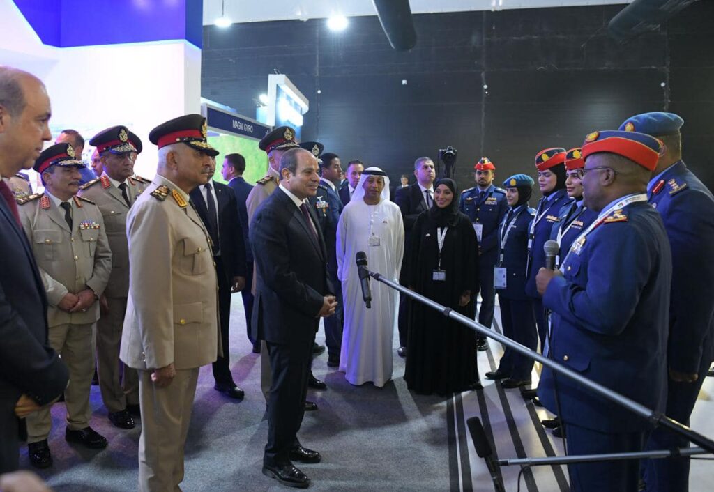 بالصور.. الرئيس السيسي يشهد انطلاق معرض مصر الدولي للطيران والفضاء 2024