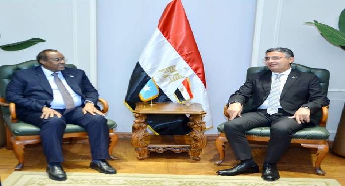 وزير التموين يبحث وسفير الصومال آليات العمل  المشتركة والخطط المستقبلية لتطوير التعاون بين البلدين