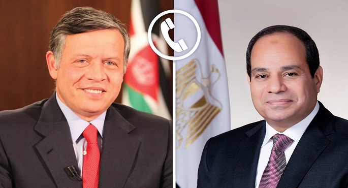 الرئيس السيسي وملك الأردن يحذران من خطورة استمرار الحرب في غزة واتساع نطاقها