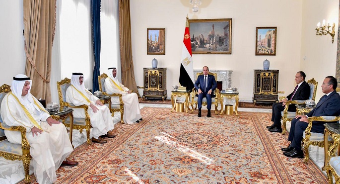 الرئيس السيسي يستقبل وزير خارجية الكويت