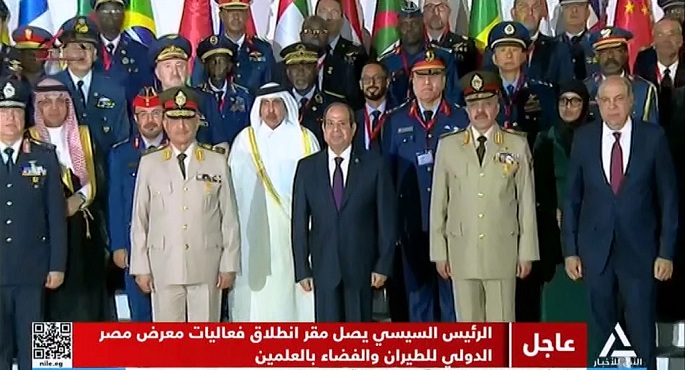 الرئيس السيسي يفتتح معرض مصر الدولي للطيران والفضاء بالعلمين ويتفقد عدد من اجنحته
