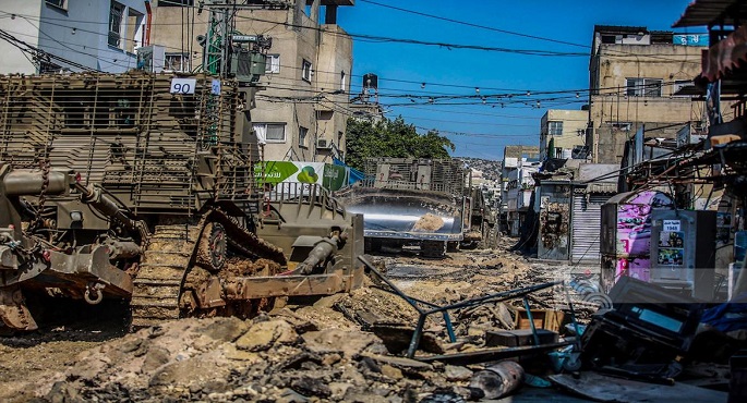 الاحتلال الإسرائيلى يجرف أراضى لتوسيع بؤرة استيطانية جنوب جنين