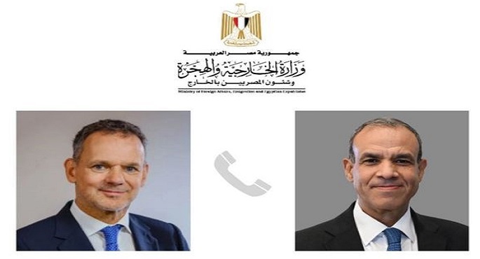 وزير الخارجية والهجرة وشئون المصريين بالخارج يتلقى اتصالاً هاتفياً من وزير خارجية هولندا
