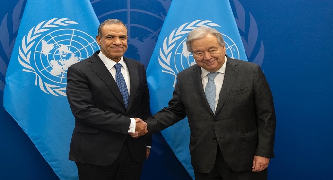 وزير الخارجية يبحث مع جوتيريش تعزيز التعاون بين مصر والأمم المتحدة في التعامل مع القضايا الدولية والإقليمية