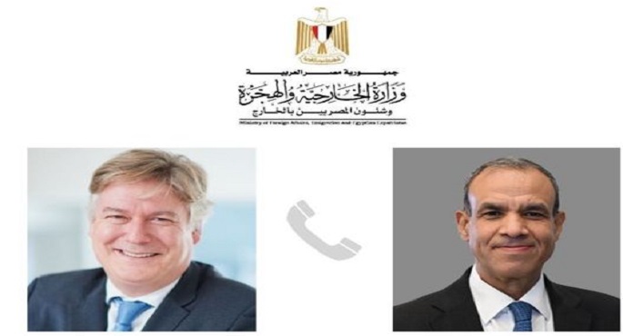 وزير الخارجية يتلقى اتصالاً هاتفياً من نائب البرلمان الأوروبى “أنطونيو لوبيز”