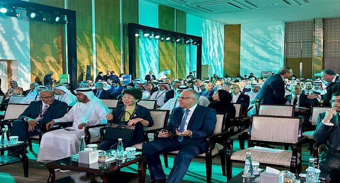 بالصور.. وزير الري يشارك في المنتدى العربي السادس للمياه في أبو ظبي