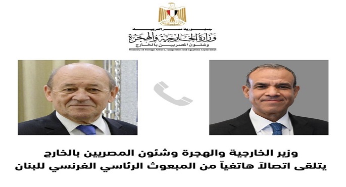 وزير الخارجية للمبعوث الفرنسي إلى لبنان: وتيرة التصعيد بالمنطقة تستوجب تكاتف الجهود