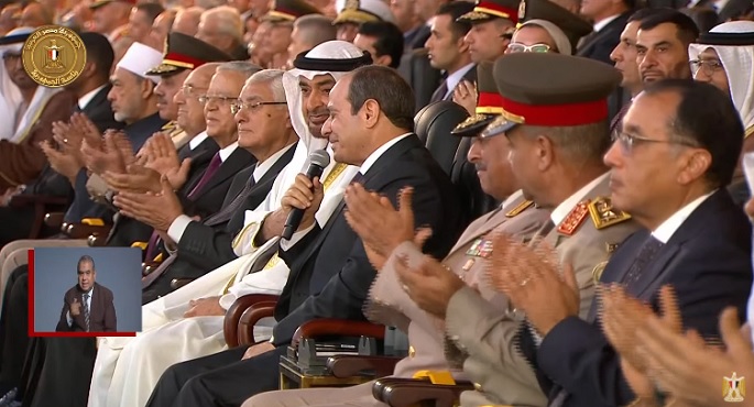 الرئيس السيسي يشكر رئيس الإمارات لحضوره حفل تخرج طلبة الكلية العسكرية