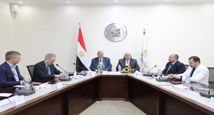 بالصور.. لقاء مصري سويدي بوزارة التعليم العالي والبحث العلمي لبحث التعاون المشترك
