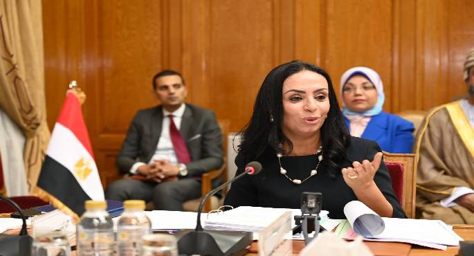 وزيرة التضامن تؤكد ضرورة التحرك لتدارك الأوضاع الاجتماعية والإنسانية بفلسطين ولبنان