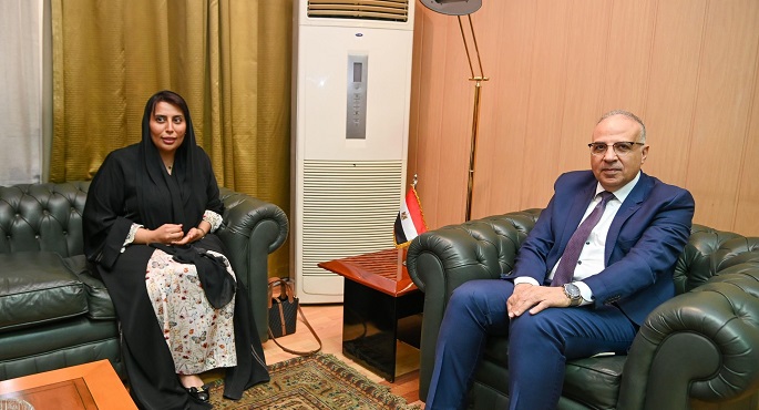 بالصور.. وزير الري يبحث مع سفيرة دولة الإمارات بالقاهرة سُبل تعزيز العلاقات الثنائية