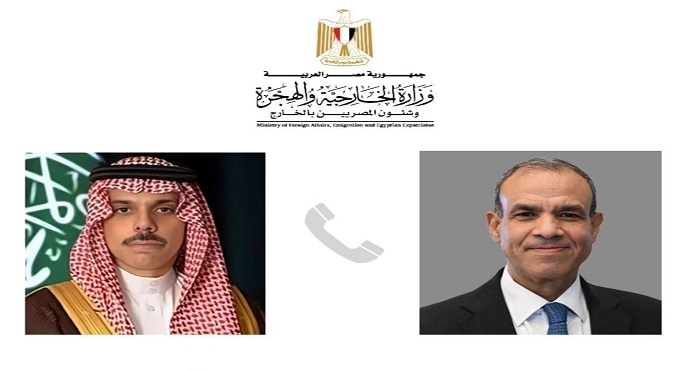 وزير الخارجية ونظيره السعودي يبحثان هاتفيا جهود وقف العدوان الإسرائيلي في المنطقة