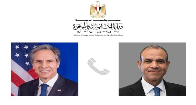 وزير الخارجية يبحث هاتفيًا مع نظيره الأمريكي التطورات الاقليمية المتلاحقة في لبنان وقطاع غزة
