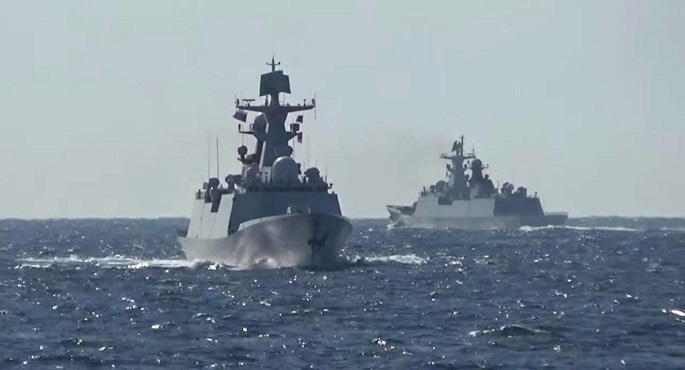 روسيا والصين تجريان مناورات بحرية في المحيط الهادي