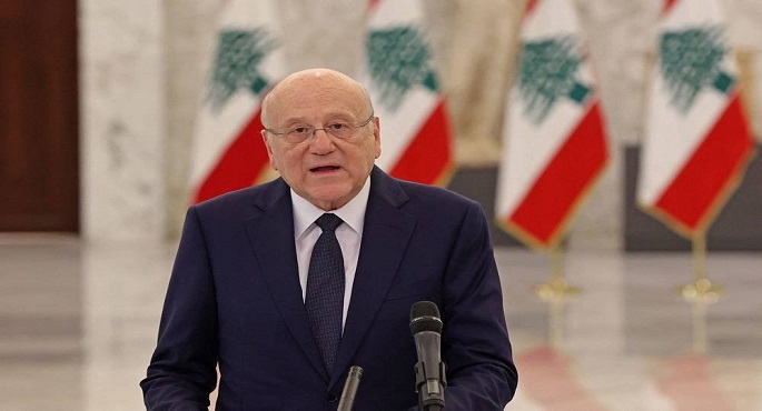 ميقاتى يؤكد استمرار العمل بموجب اتفاق وقف إطلاق النار حتى 18 فبراير المقبل