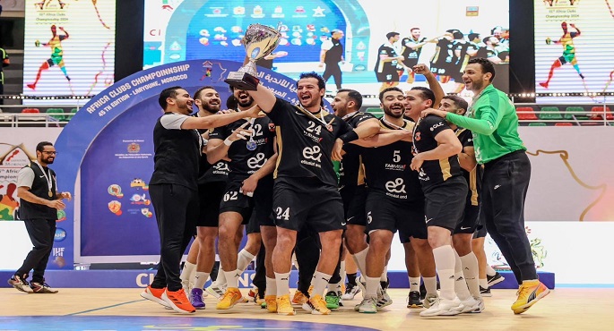الأهلي يتوج ببطولة إفريقيا للأندية أبطال الدوري لكرة اليد للرجال