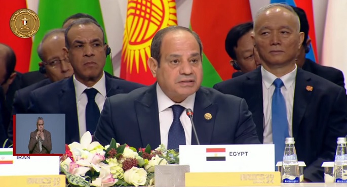 بالفيديو .. السيسي أمام قمة “بريكس بلس”: مصر حريصة دوما على تعزيز التعاون بين الدول النامية لمواجهة التحديات