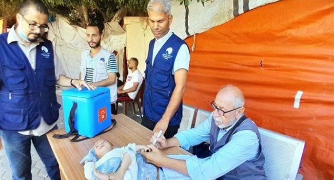 الصحة العالمية تعلن بدء حملة التطعيم ضد شلل الأطفال في غزة
