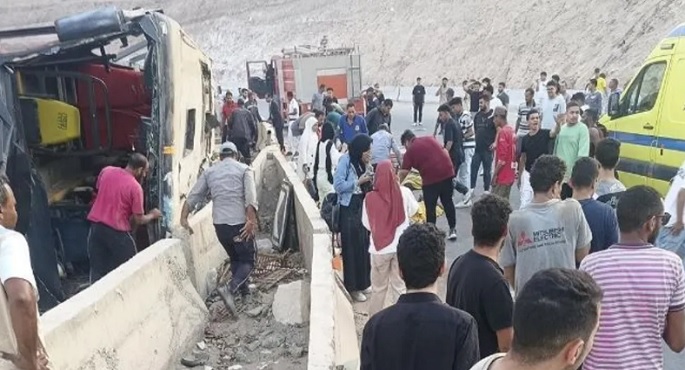 النيابة تأمر بحبس سائق حافلة ركاب طريق الجلالة 4 أيام احتياطيا