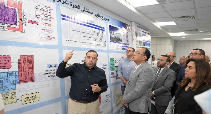بالصور.. رئيس الوزراء يتفقد مشروع تطوير مستشفى العدوة المركزي بمحافظة المنيا