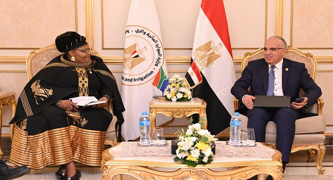 بالصور .. وزير الري يؤكد حرص مصر على دعم أواصر التعاون مع جنوب إفريقيا في مجال المياه