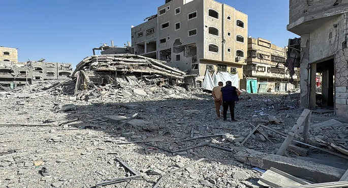 استشهاد 6 فلسطينيين في قصف إسرائيلي على سوق بيت لاهيا شمال غزة