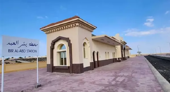 اليوم .. تشغيل تجريبى لقطارات السكك الحديدية بخط الفردان – بئر العبد في سيناء