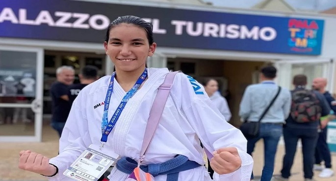 مريم طنطاوي تحصد ذهبية جديدة لمصر في بطولة العالم للكاراتيه بإيطاليا