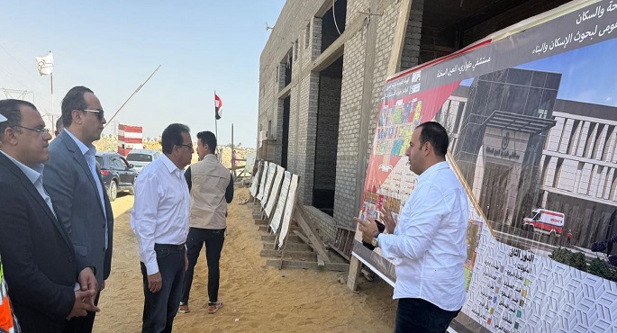 بالصور.. وزير الصحة يتفقد مشروع إنشاء مستشفى العين السخنة للطوارئ ويوجه بسرعة إنهاء الأعمال