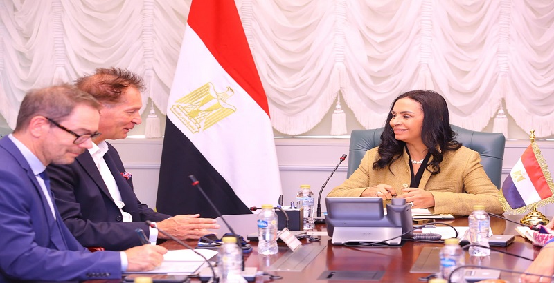 بالصور..مايا مرسي تجتمع بوفد من وزارة التعاون الاقتصادي والتنمية الألمانية والوكالة الألمانية للتعاون الدولي