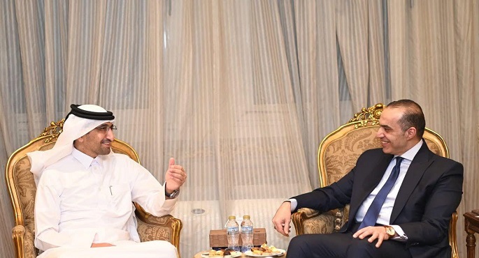 بالصور.. المستشار محمود فوزي يستقبل وزير العدل القطري