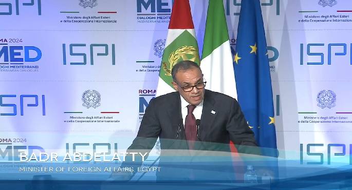 وزير الخارجية يشارك في الجلسة الافتتاحية لمنتدى حوارات روما المتوسطية