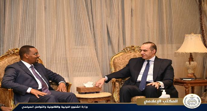 بالصور.. وزير الشئون النيابية يستقبل وزير الدولة للعدل والشئون الدستورية بجمهورية الصومال